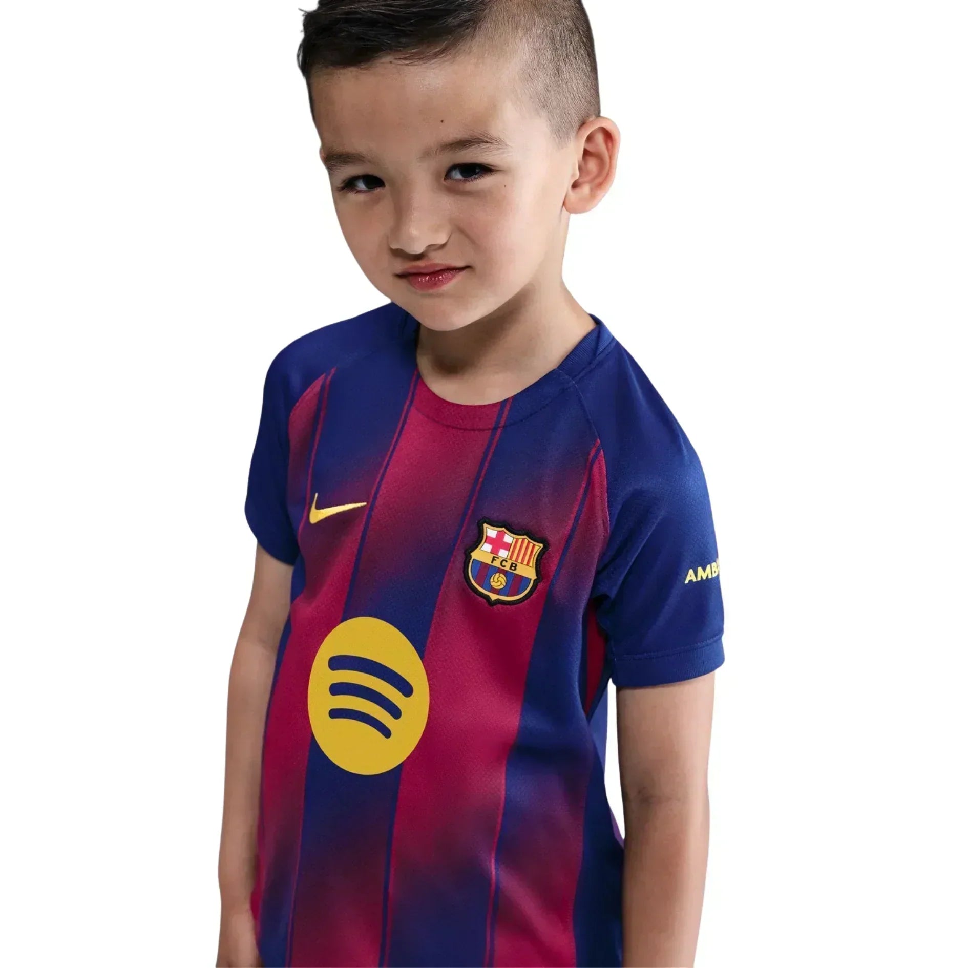2025-26 FC Barcelona Home Kids Football Kit