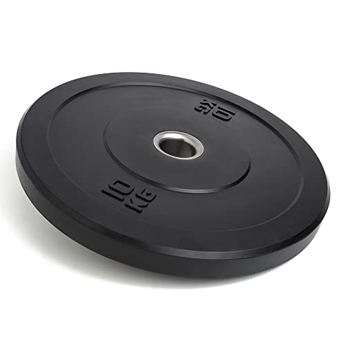 NALISOM- Olympic Bumper Weight Plates - Rubber Coated - 2 inch Barbell Weight Set