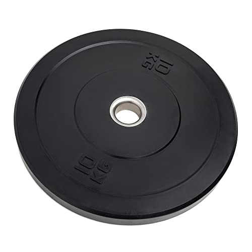 NALISOM- Olympic Bumper Weight Plates - Rubber Coated - 2 inch Barbell Weight Set