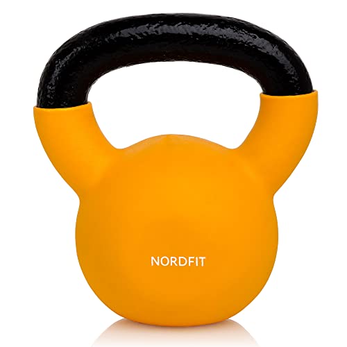 NALISOM Neoprene Coated Cast Iron Kettlebell Weights - Sizes 4kg to 20kg