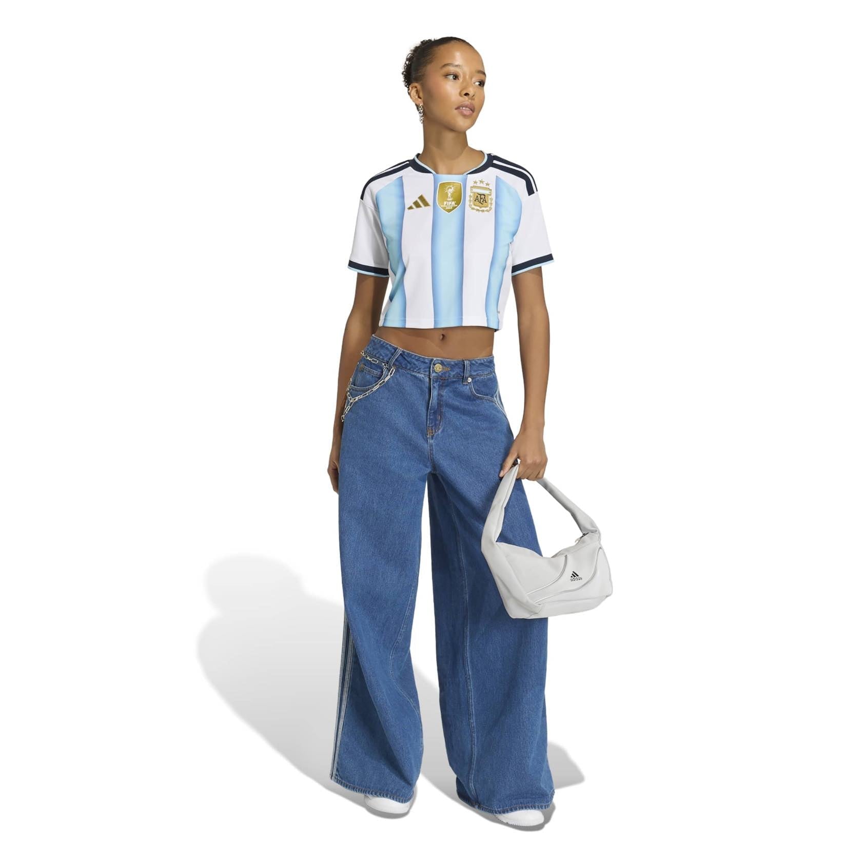 Argentina 2026 Home Cropped Jersey Women