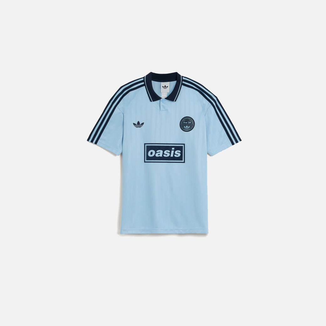 Adidas x Oasis Tour Jacquard Blue Shirt
