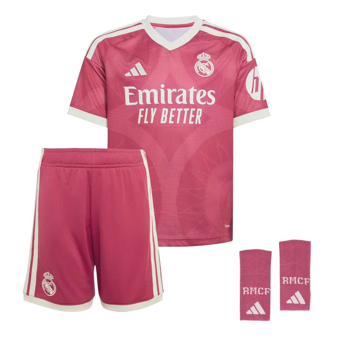 Real Madrid 2026/27 Away Kids Kit Pink