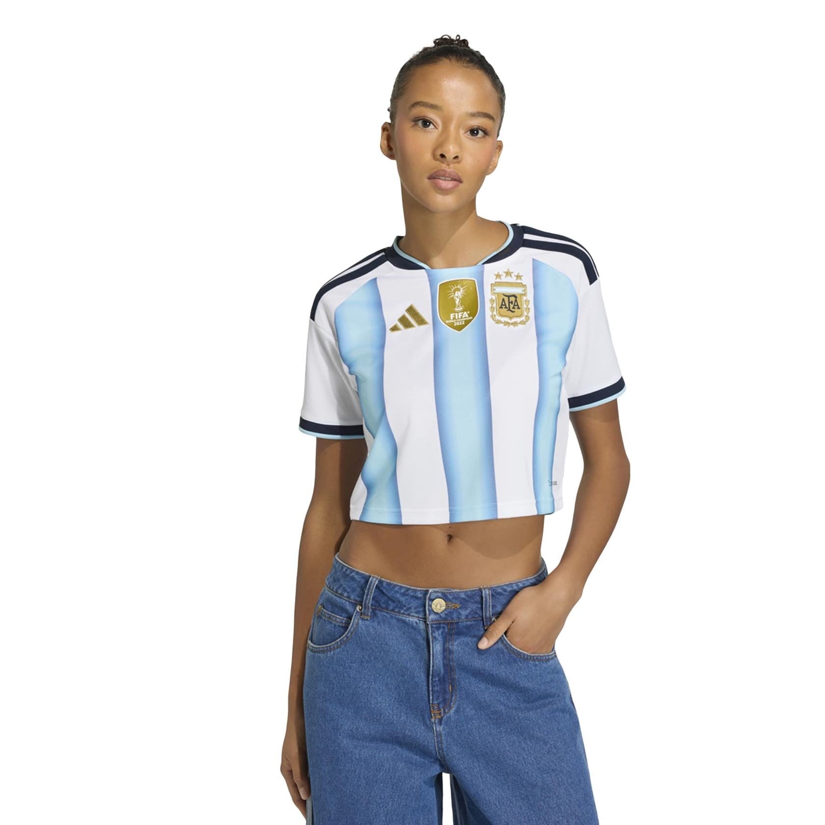 Argentina 2026 Home Cropped Jersey Women